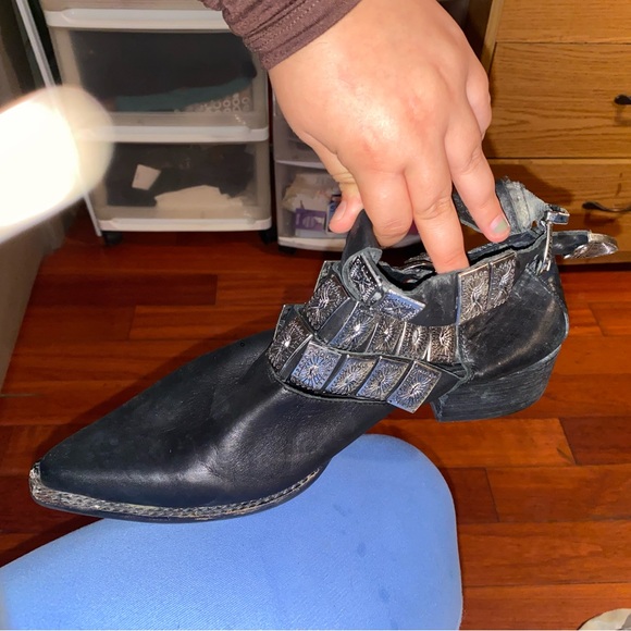 COPY - Jeffrey Campbell & Free People Ace Western Black  Boots size 9 - Picture 8 of 9